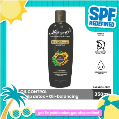 MORINGA - MORINGA-O2 Hair Fall Rescue Shampoo with Argan Oil 350ml