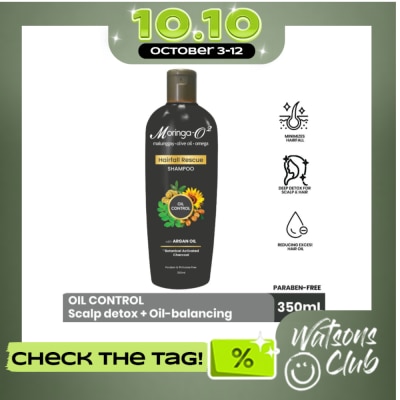MORINGA MORINGA O2 Hair Fall Rescue Shampoo with Argan Oil 350ml image