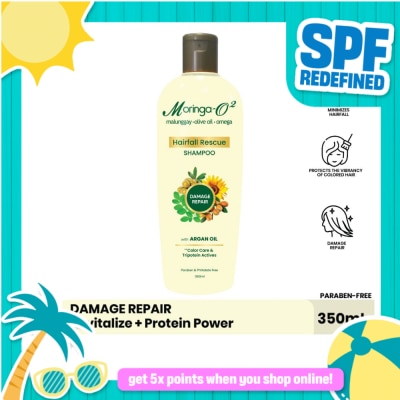 MORINGA - MORINGA O2 Herbal Hair-Fall Rescue with Argan Oil Damage Repair Shampoo 350ml