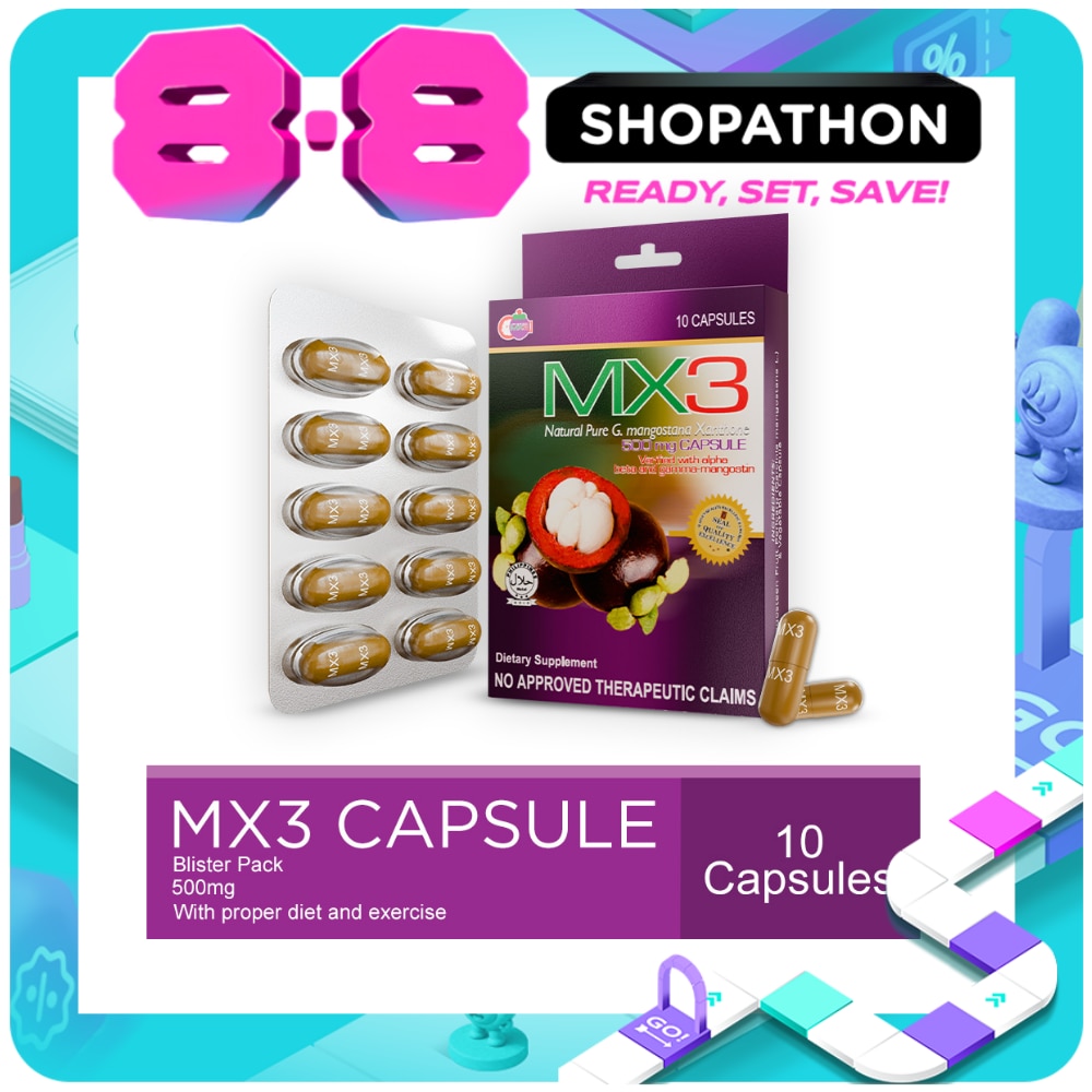 Mangosteen Xanthone 500mg x 10 Capsules image