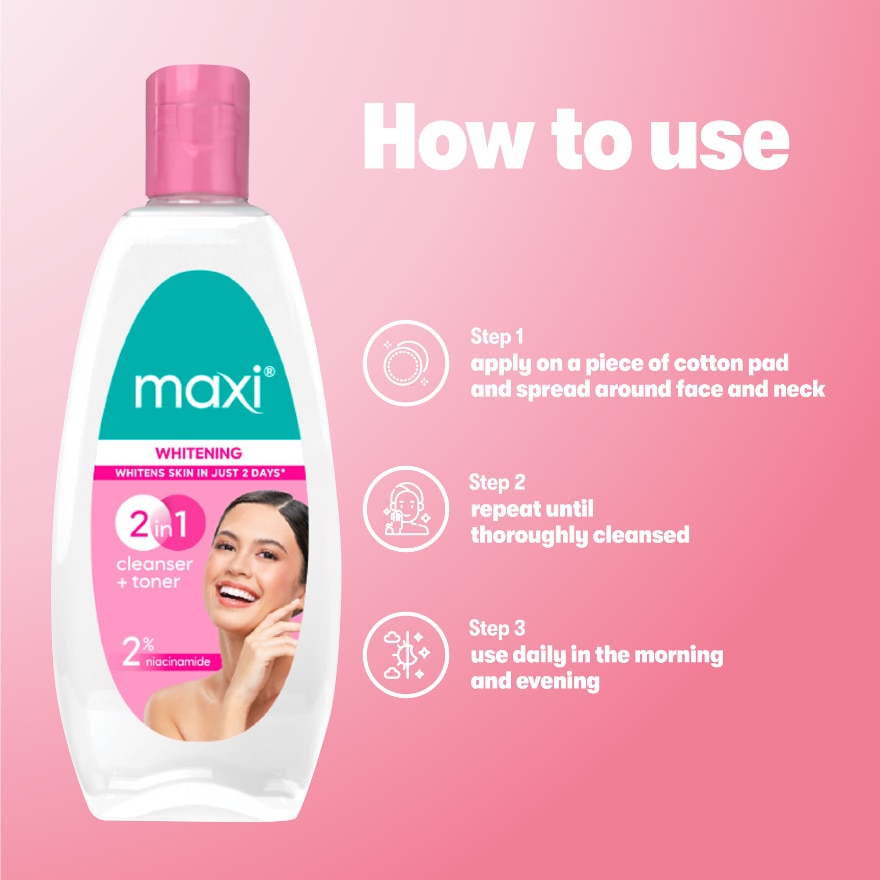 MAXI Whitening Cleanser +Toner 135ml