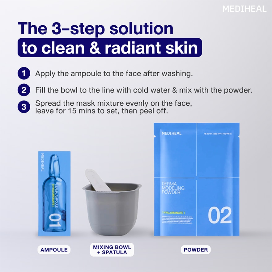 MEDIHEAL Derma Modeling Pack 5x Mega Set Hyaluronic Moisture