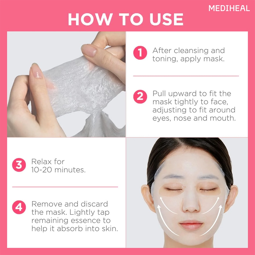 MEDIHEAL Rose PDRN Essential Mask Healthy Glow