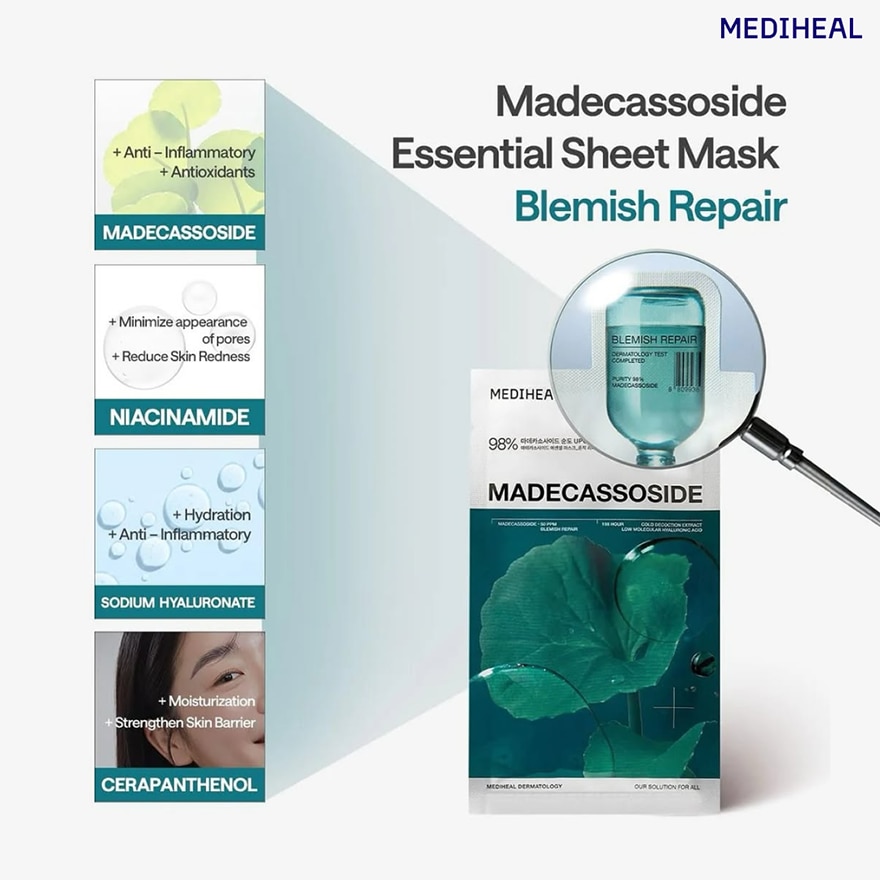 MEDIHEAL Madecassoside Mask Blemish Repair