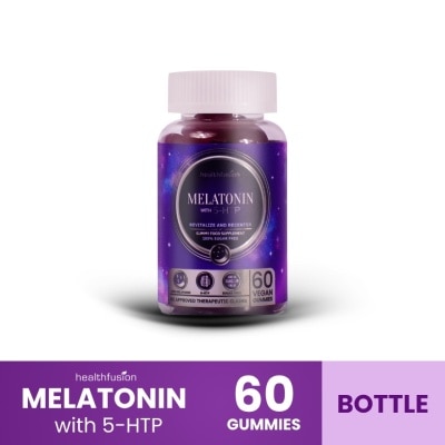 HEALTH FUSION HEALTH FUSION Melatonin With 5-HTP Gummy Food Supplement 60's