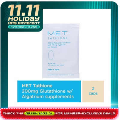 MET TATHIONE Dietary Suuplement Sachet 2pcs Capsule image