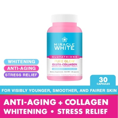 MIRACLE WHITE MIRACLE WHITE Pure Glow Gluta-Collagen 30 Capsules