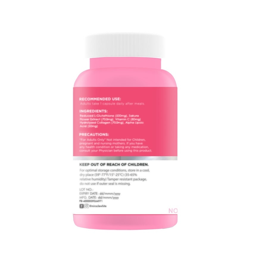 Miracle White Gluta Beauty Glow Bottle