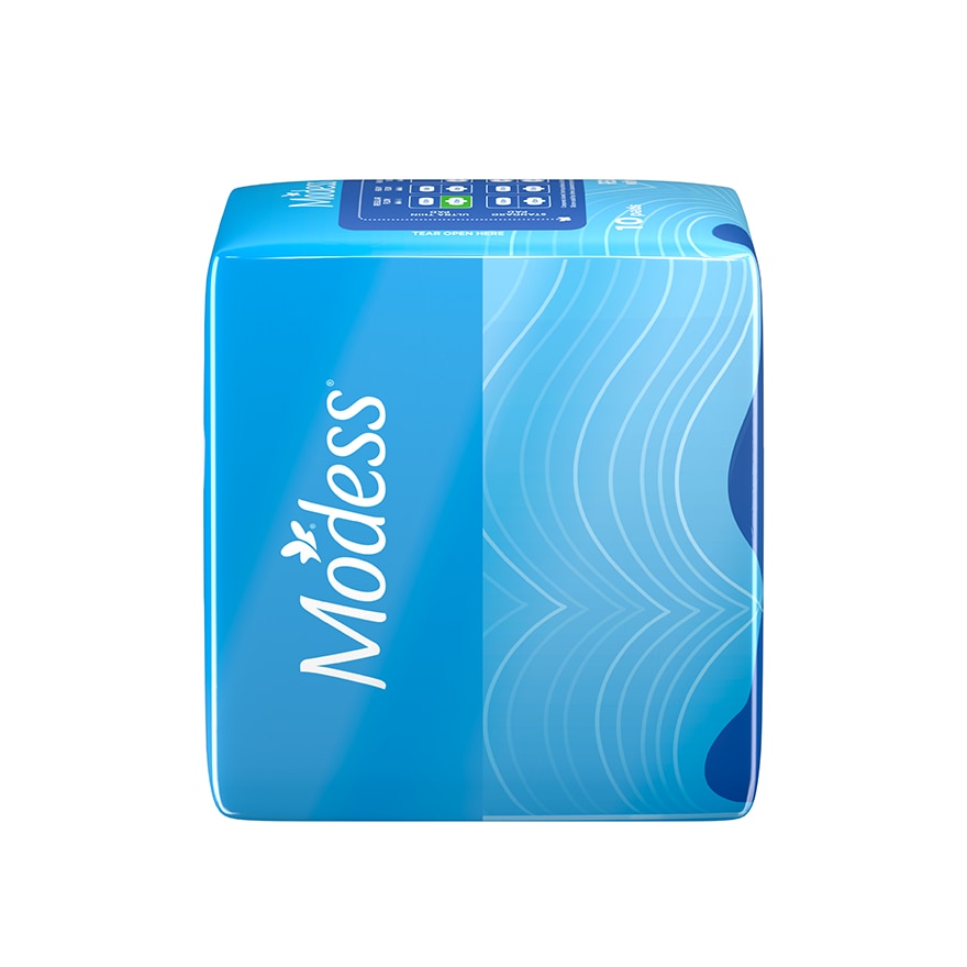 Modess Regular Ultra Thin with Wings Sanitary Napkin 10s - Light Flow, Thin Pad image