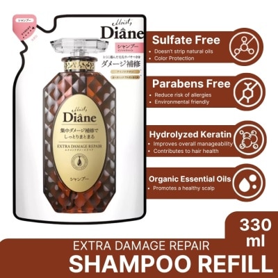 MOIST DIANE Perfect Beauty Extra Damage Repair - Shampoo Refill - 330 ML