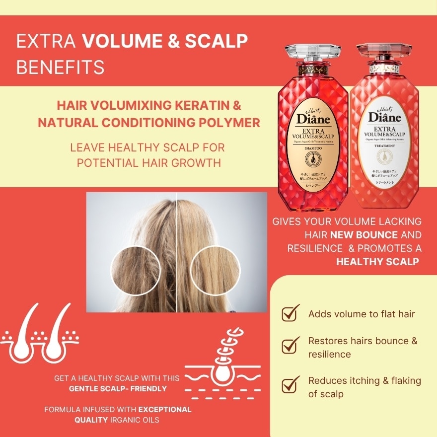 Perfect Beauty Extra Volume & Scalp - Shampoo - 450 ML