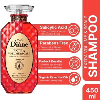 MOIST DIANE Perfect Beauty Extra Volume & Scalp - Shampoo - 450 ML