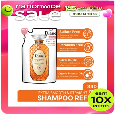 MOIST DIANE - Perfect Beauty Extra Smooth & Straight - Shampoo Refill - 330 ML