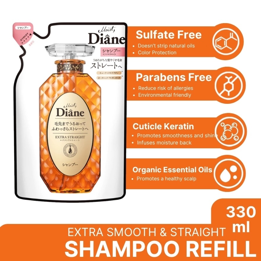 Perfect Beauty Extra Smooth & Straight - Shampoo Refill - 330 ML