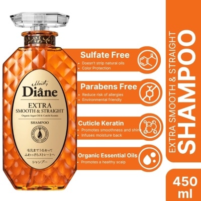 MOIST DIANE Perfect Beauty Extra Smooth & Straight - Shampoo - 450 ML