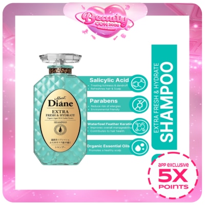MOIST DIANE - MOIST DIANE Fresh & Hydrate Shampoo 450ml