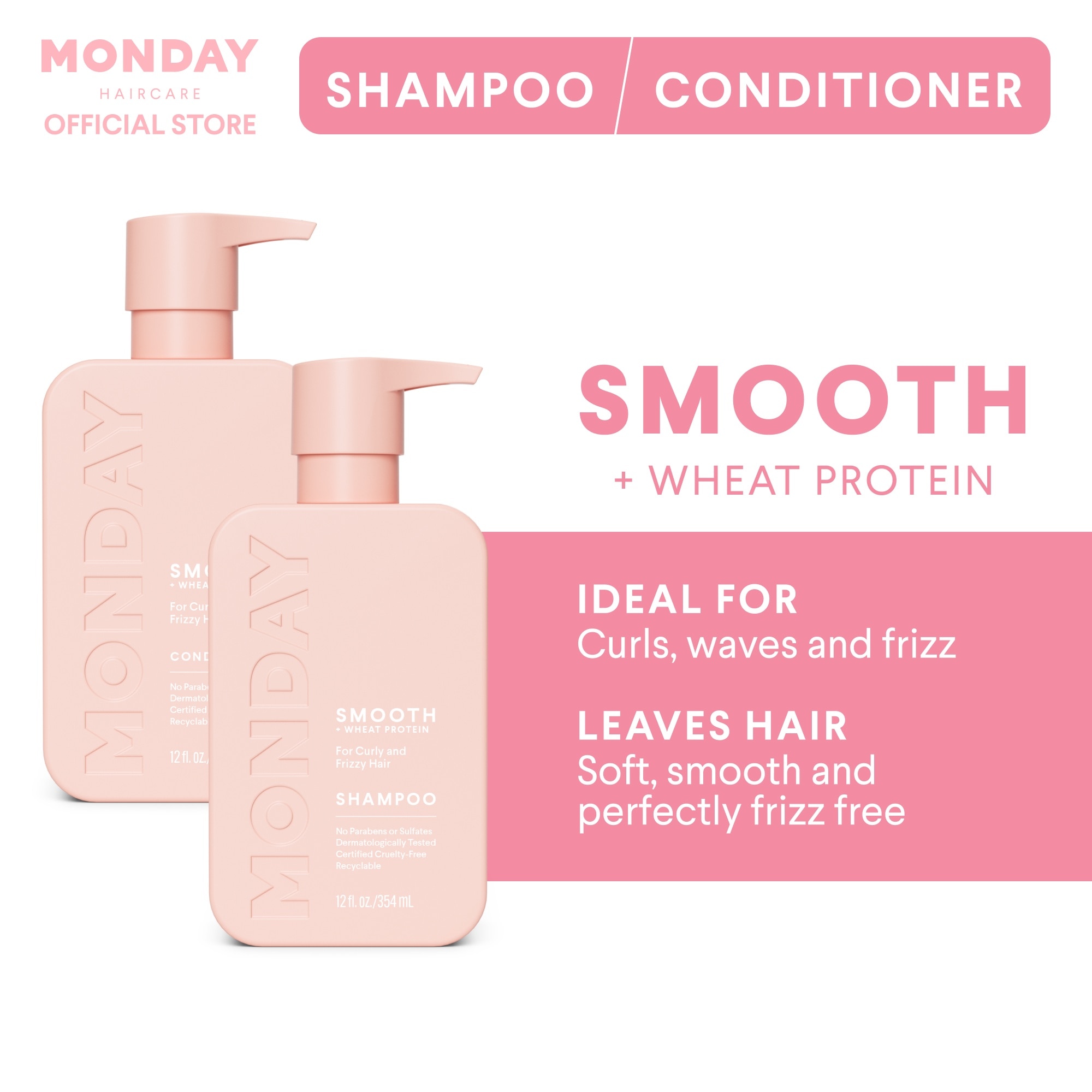 MONDAY Shampoo Smooth 354ml