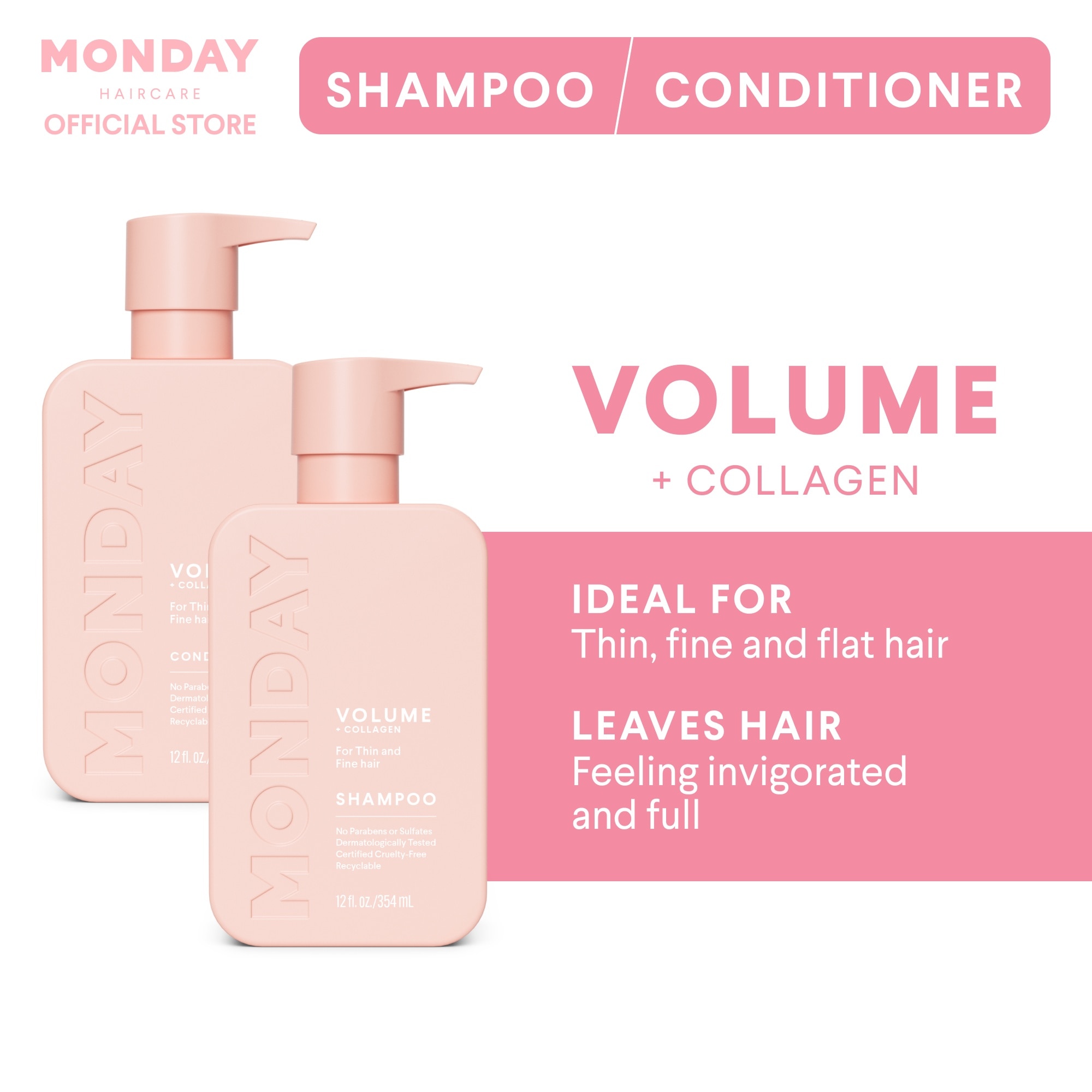 MONDAY Shampoo Volume 354ml