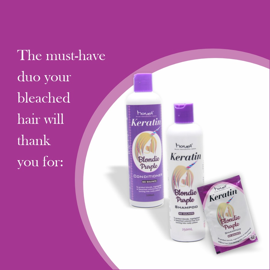Keratin Blondie Purple Shampoo 20ml
