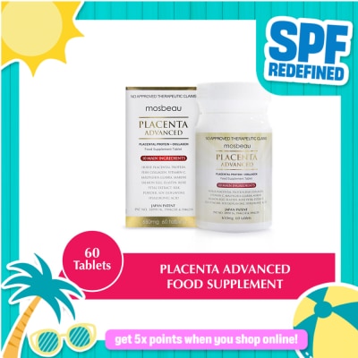 MOSBEAU, Placenta White Advanced Tablet - 650mg X60 Bottle