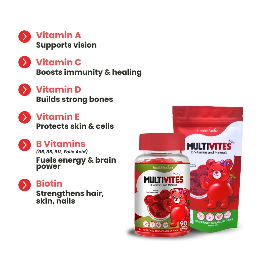 MultiVites Kids 180g 1 Bottle (90 Gummies) image