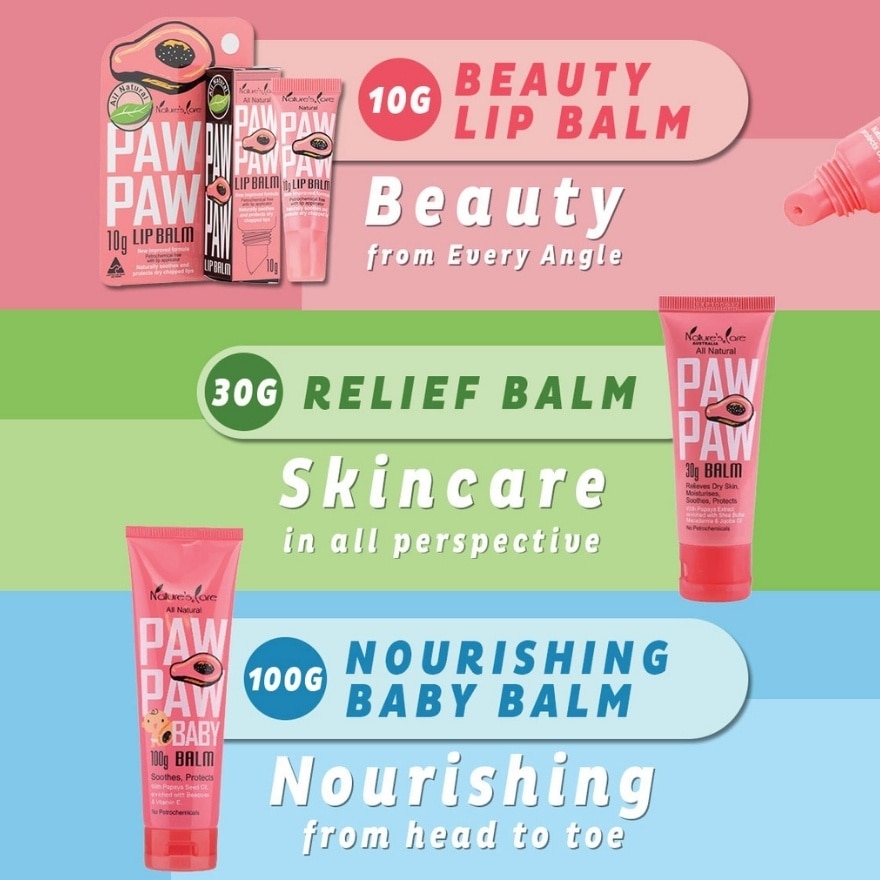 NATURAL CARE All Natural Paw Paw Balm - 30g