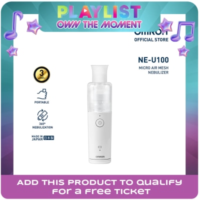 OMRON - OMRON NE-U100 Portable Mesh Nebulizer for Asthma with Complete Set