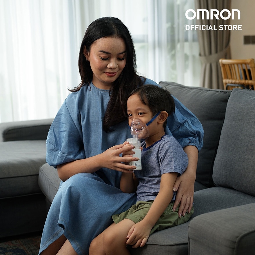 OMRON NE-U100 Portable Mesh Nebulizer for Asthma with Complete Set