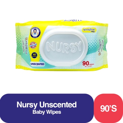 NURSY Sensitive Unscented 80+10 wipes