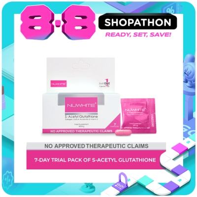 NUWHITE - S-Acetyl Glutathione Food Supplement 7 Capsules 500mg image