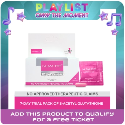 NUWHITE - S-Acetyl Glutathione Food Supplement 7 Capsules 500mg