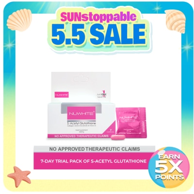 NUWHITE - S-Acetyl Glutathione Food Supplement 7 Capsules 500mg