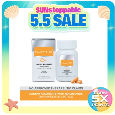 NUWHITE - NUWHITE Vitamin C plus Sodium Ascorbate with Niacinamide 500mg 30 capsules