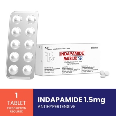 NATRILIX - Natrilix Indapamide hemihydrate 1.5mg 1 Tablet [Prescription Required]