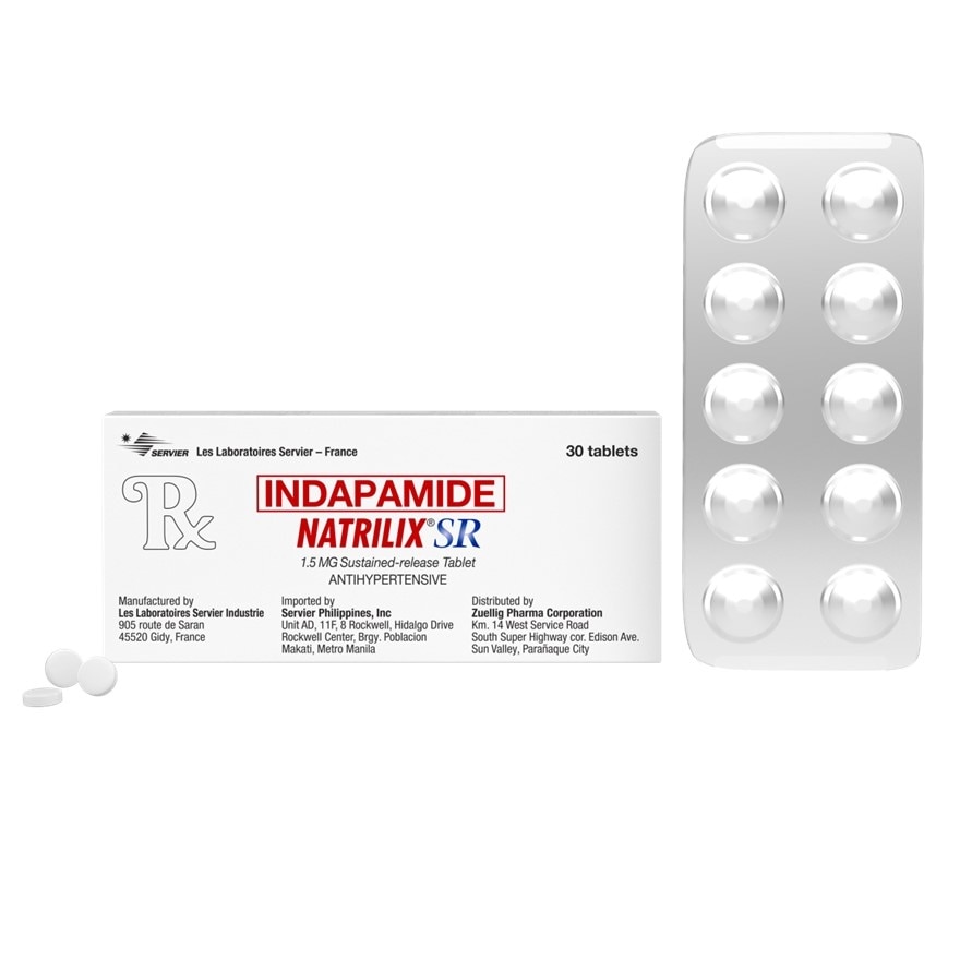 Natrilix Indapamide hemihydrate 1.5mg 1 Tablet [Prescription Required] image