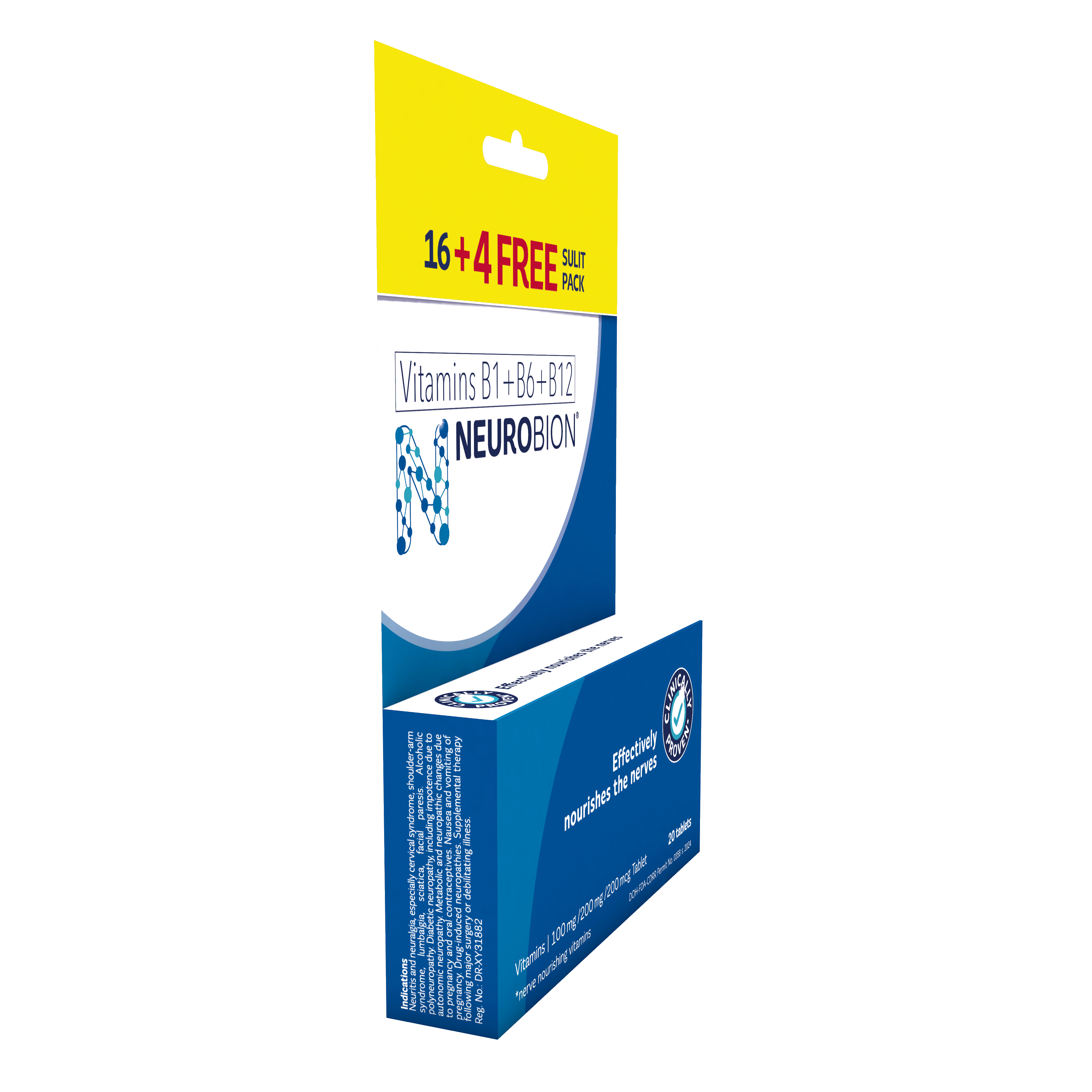 NEUROBION Vitamins B1 + B6+ B12 Buy 16+4 Sulit Pack