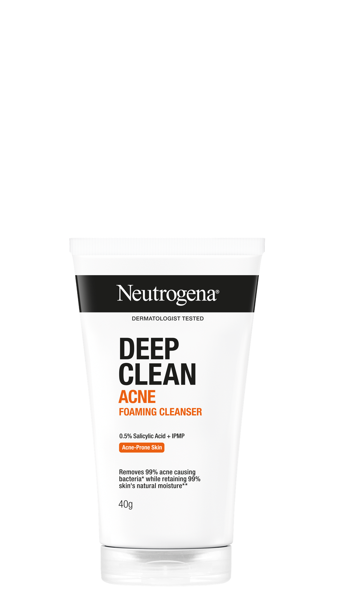 Neutrogena Deep Clean Acne Foaming Cleanser 40g - Facial Wash w Salicylic Acid for Oily Skin Type