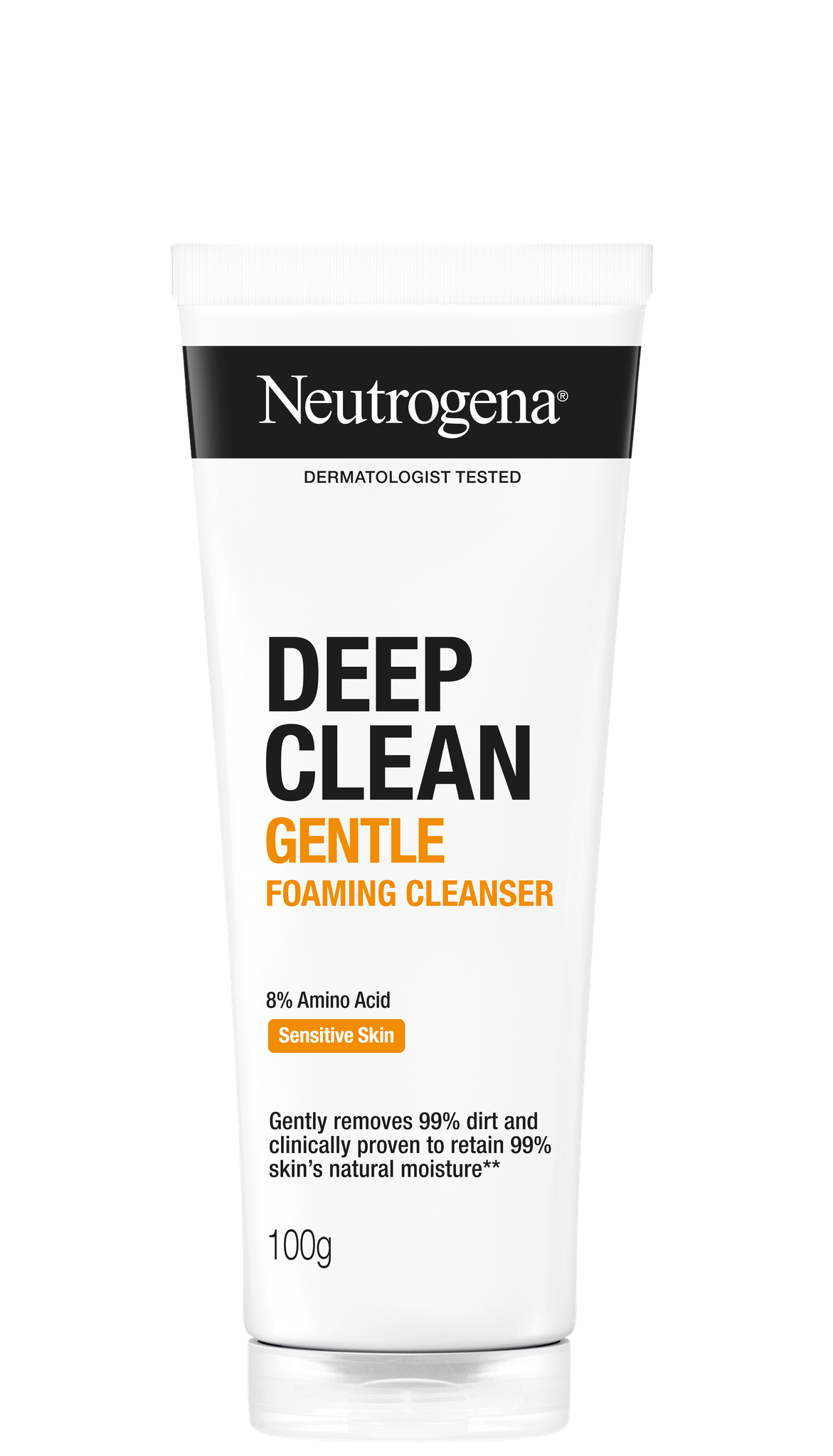 Neutrogena Deep Clean Gentle Foaming Cleanser 100g - Moisturizing Facial Wash for Combination Skin