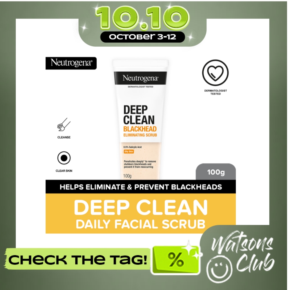 Neutrogena Deep Clean Blackhead Eliminating Scrub 100g BHA + Microbeads, Oily + Acne Prone Skin image