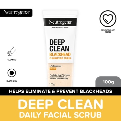 NEUTROGENA Neutrogena Deep Clean Blackhead Eliminating Scrub 100g- BHA + Microbeads, Oily + Acne-Prone Skin