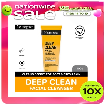 NEUTROGENA - NEUTROGENA Deep Clean Facial Gel Cleanser 1g