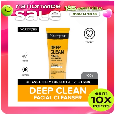 NEUTROGENA - NEUTROGENA Deep Clean Facial Gel Cleanser 1g