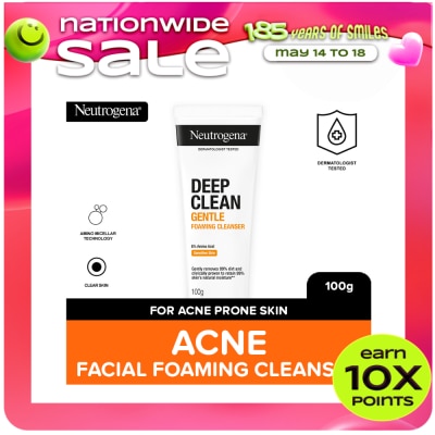 NEUTROGENA - Deep Clean Acne Foaming Cleanser - 100 G