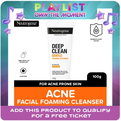 NEUTROGENA - Deep Clean Acne Foaming Cleanser - 100 G
