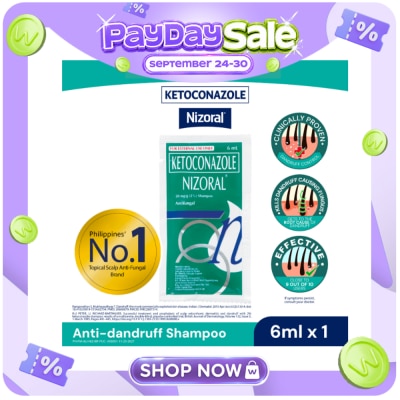 NIZORAL SHAMPOO Ketoconazole Dandruff Shampoo Maximum Treatment 6ml image