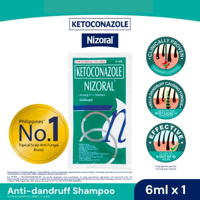 NIZORAL SHAMPOO Ketoconazole Dandruff Shampoo Maximum Treatment 6ml