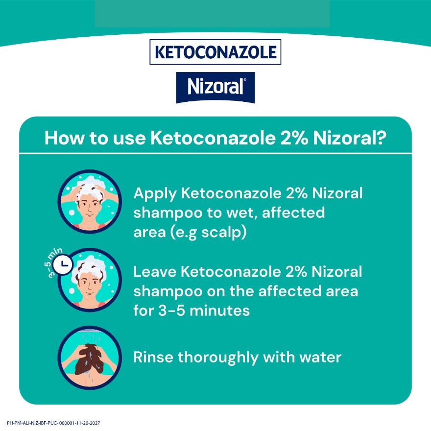 Ketoconazole Dandruff Shampoo Maximum Treatment 6ml