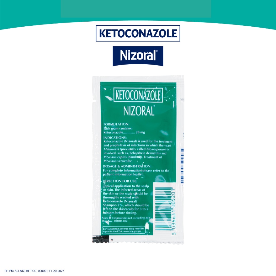 Ketoconazole Dandruff Shampoo Maximum Treatment 6ml