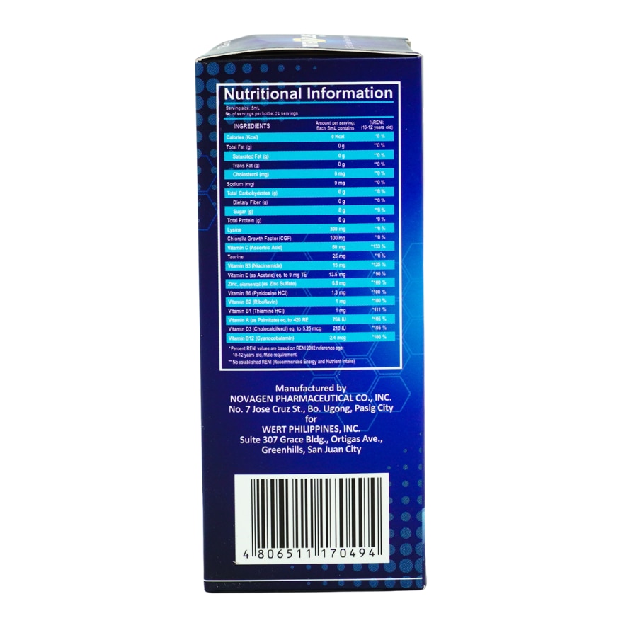 Multivitamins Syrup 120mL x 1 Bottle