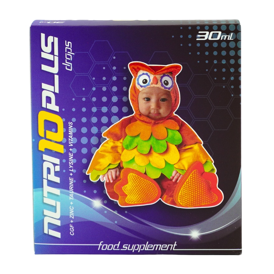 Vitamins + Zinc + CGF Lysine and Taurine Food Supplement Drops 30ml